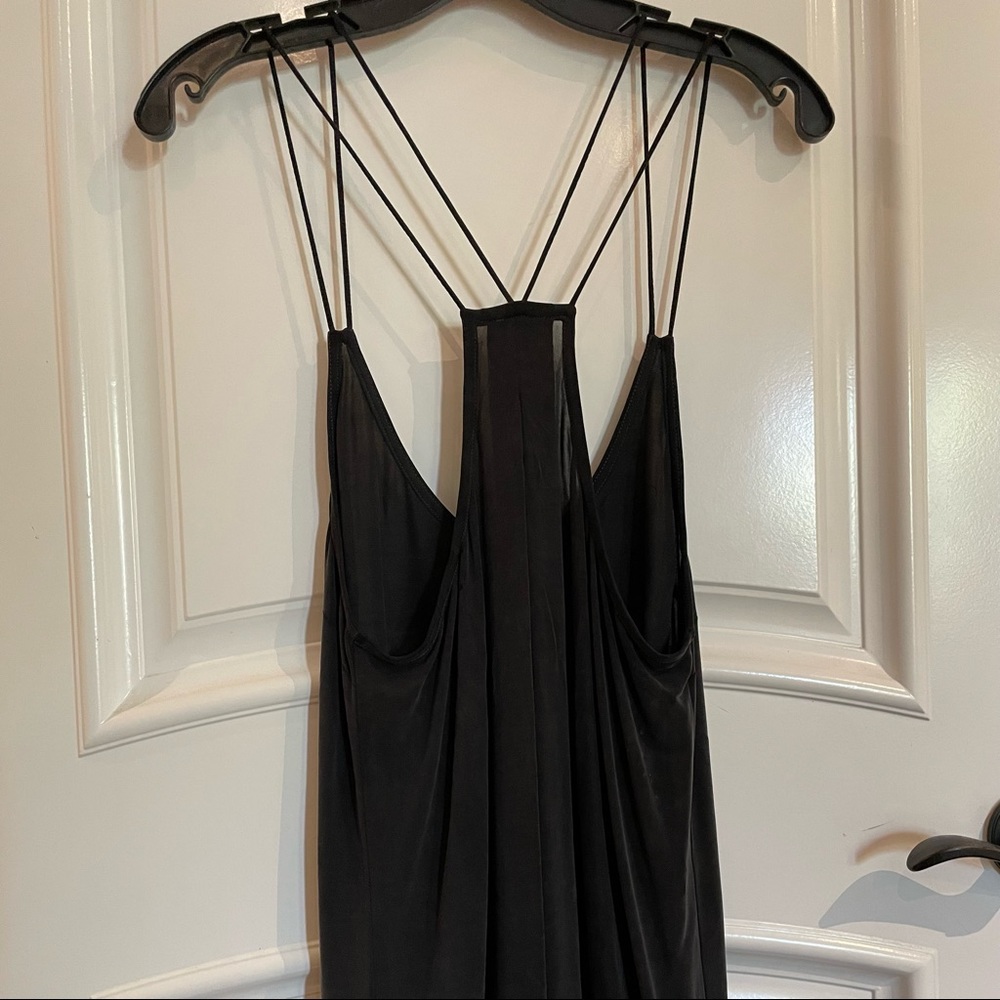 7 For All Mankind Charcoal Double Strap Camisole (Small) - Picture 6 of 11